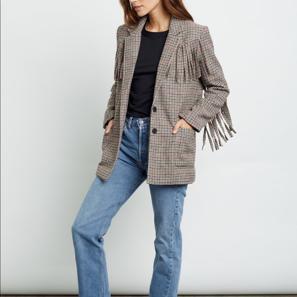 RAILS Fringe Blazer NWT